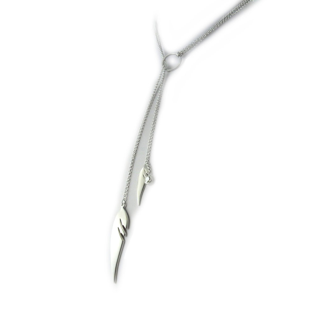 Collier argent \'Cleapatra\' (coulissant) - [L1313]