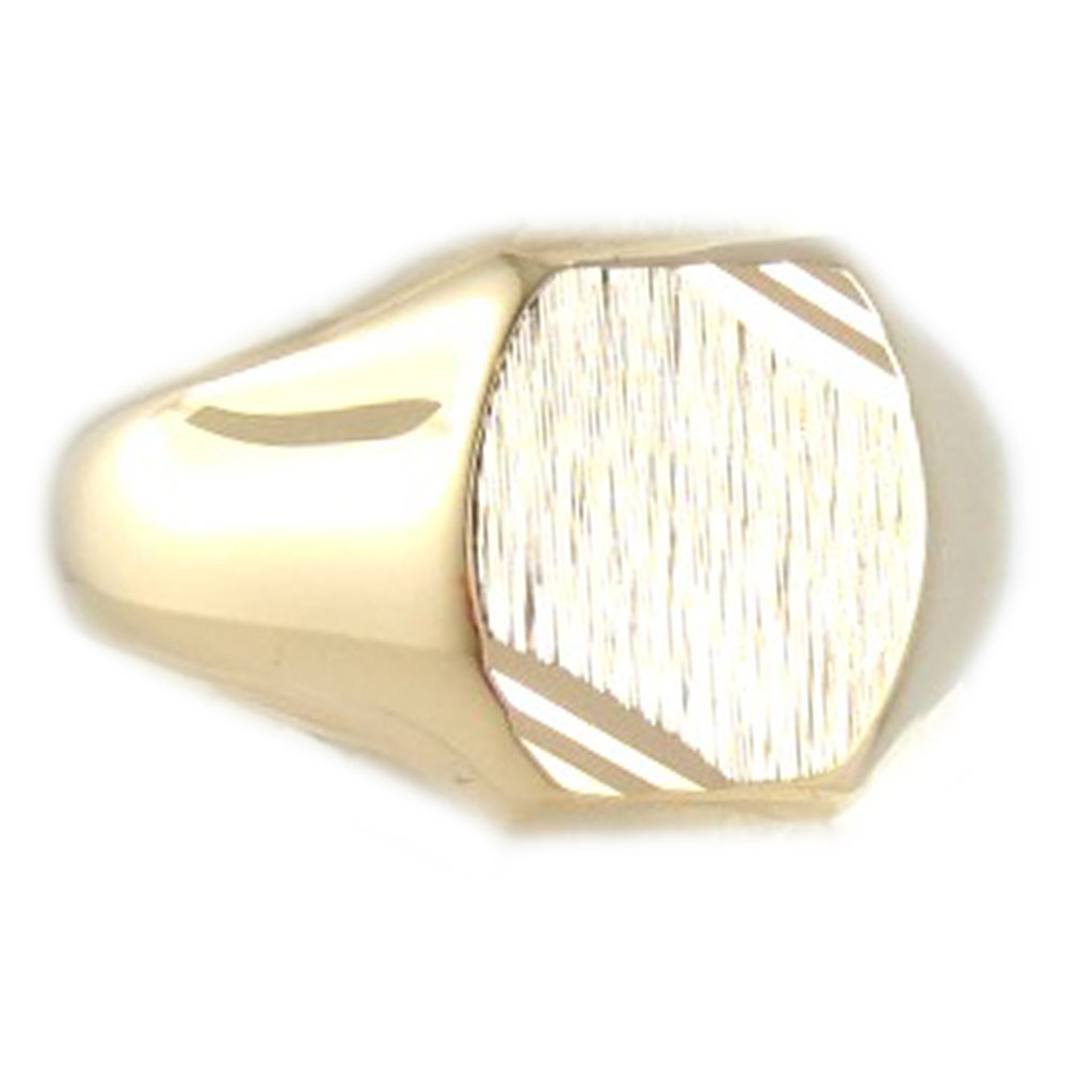 Chevalière plaqué or \'Karl\'  - [L1652]