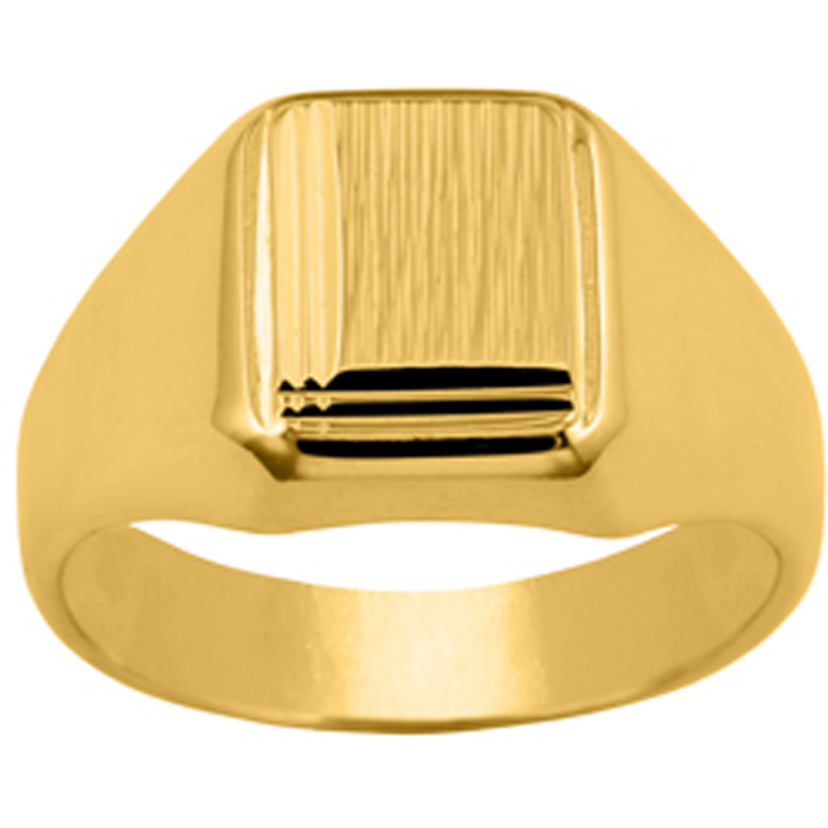 Chevalière plaqué or \'Karl\'  - [L1653]