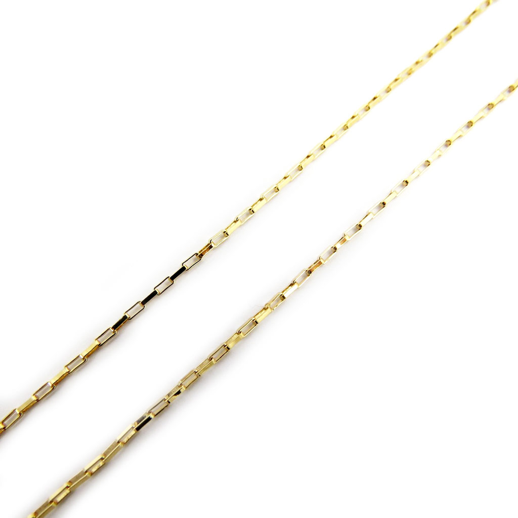 Collier Chaine Plaqué Or \'Vénitienne\' 50 cm 1 mm - [L2997]