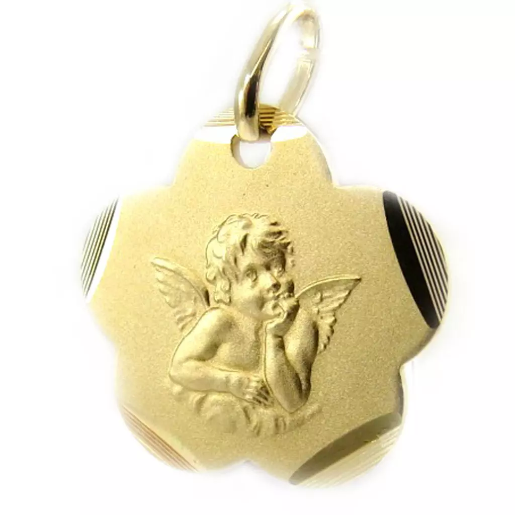 les trésors de lily Pendentif plaqué or 'Petit Ange' doré [L3050]