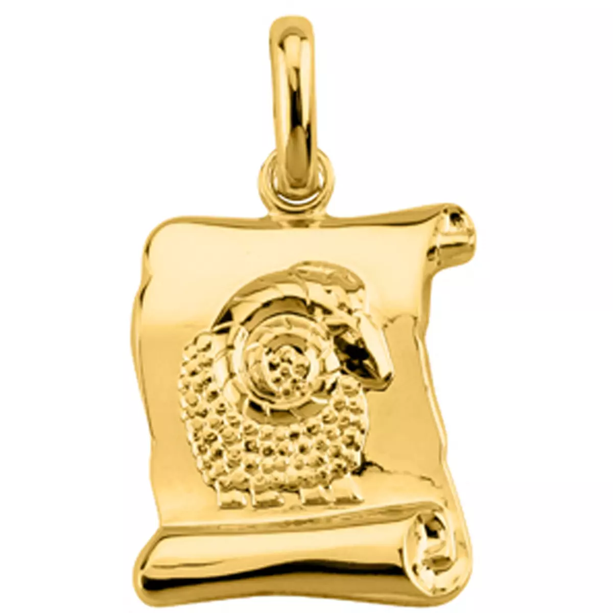 les trésors de lily Pendentif plaqué or 'Bélier' [L5314]