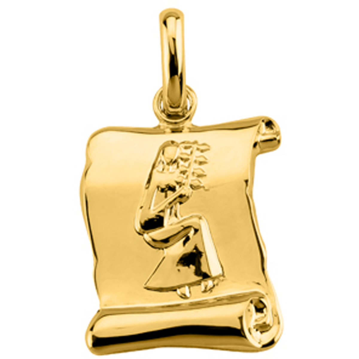 Pendentif plaqué or \'Vierge\'  - [L5319]