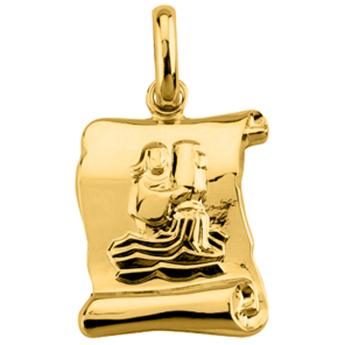Pendentif plaqué or \'Verseau\'  - [L5324]