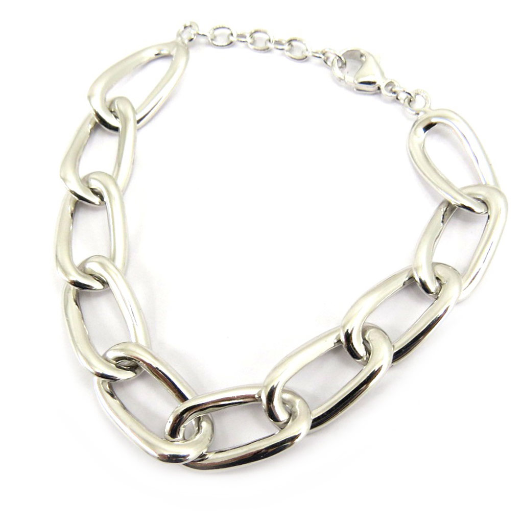 Bracelet Argent \'Chorégraphie\' 20 cm 11 mm - [L5349]