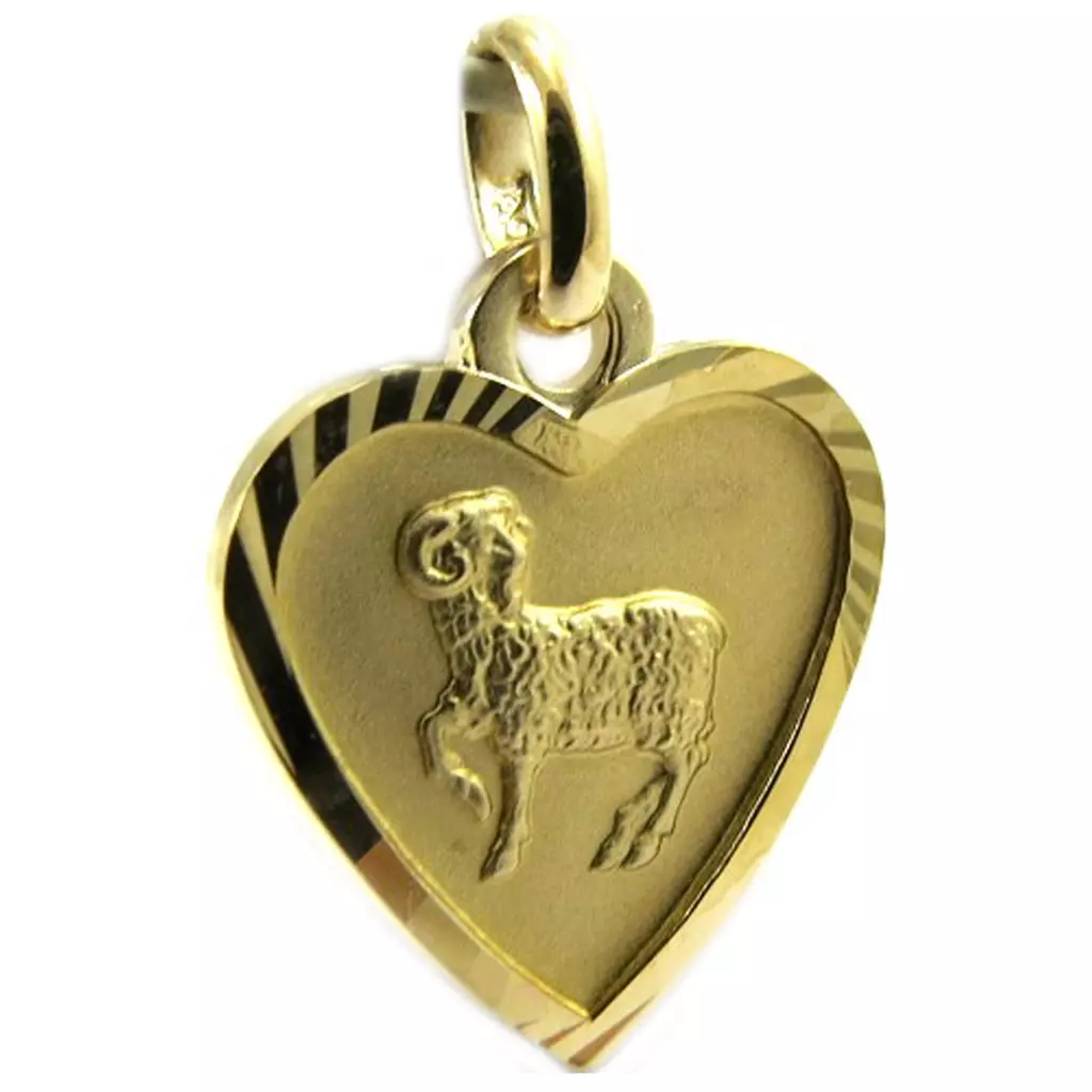 les trésors de lily Pendentif plaqué or 'Bélier' [L6109]