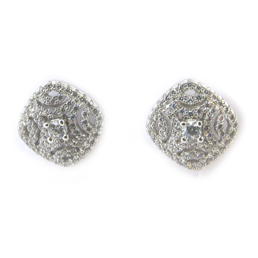 Boucles Argent \'Sissi\'  - [M2718]