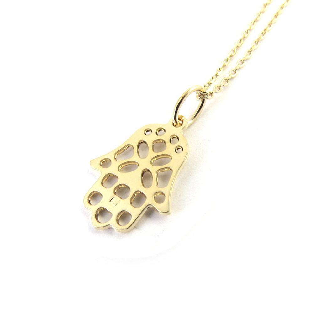 Collier plaqué or \'Fatma\' doré - [M5930]