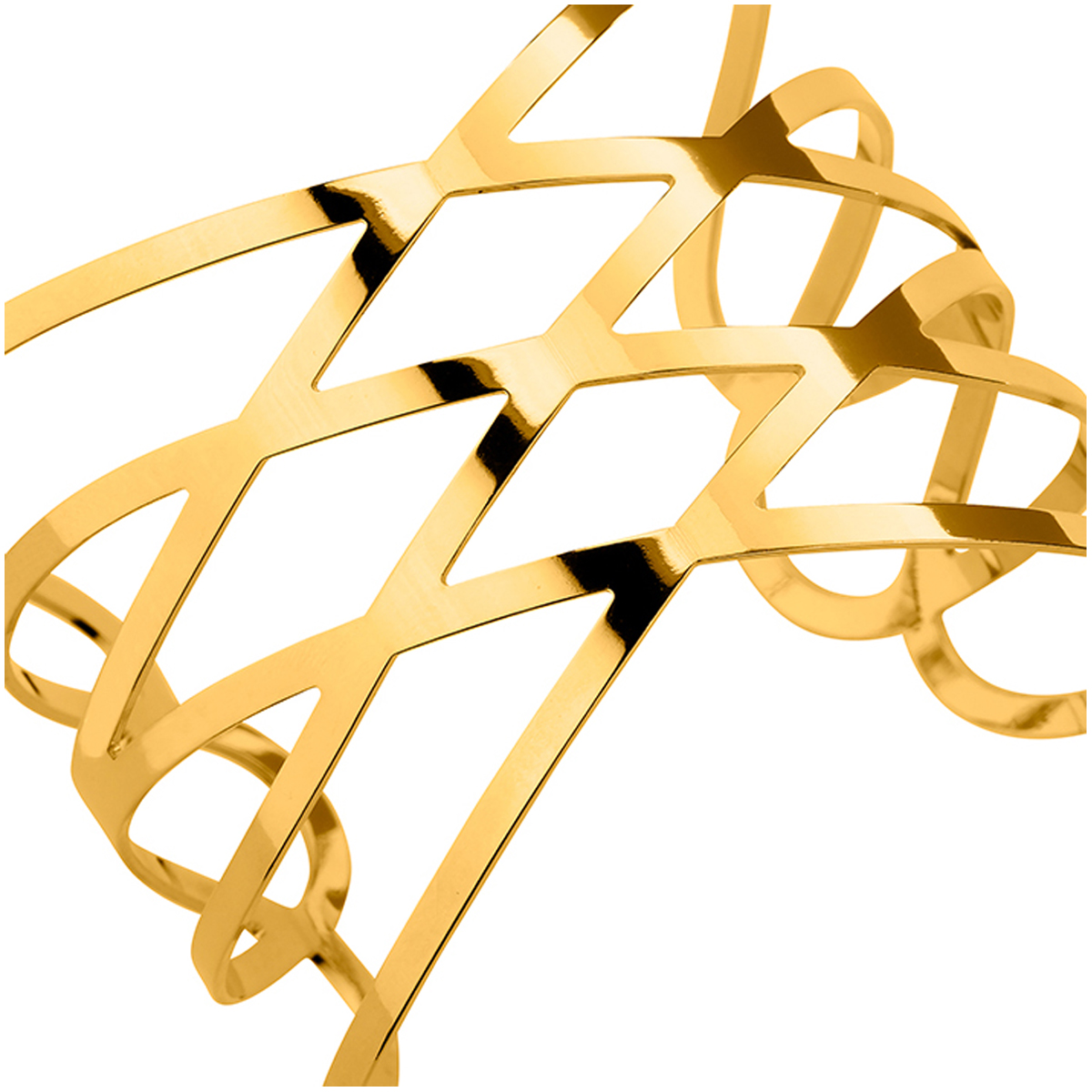 Bracelet plaqué or \'Cleopatra\' doré - [N0665]