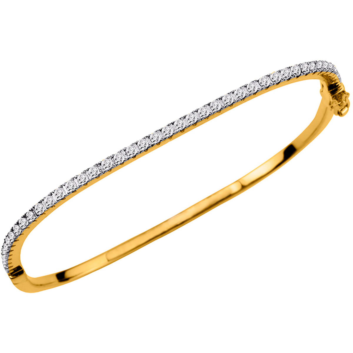 Bracelet Plaqué Or \'Déesse\' blanc doré (2 tons) - [N1145]