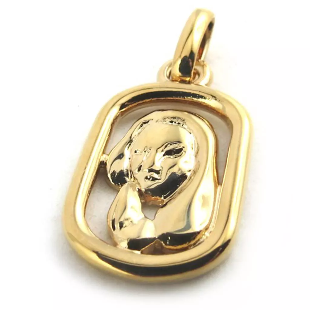 les trésors de lily Pendentif plaqué or 'Lion' [N1839]