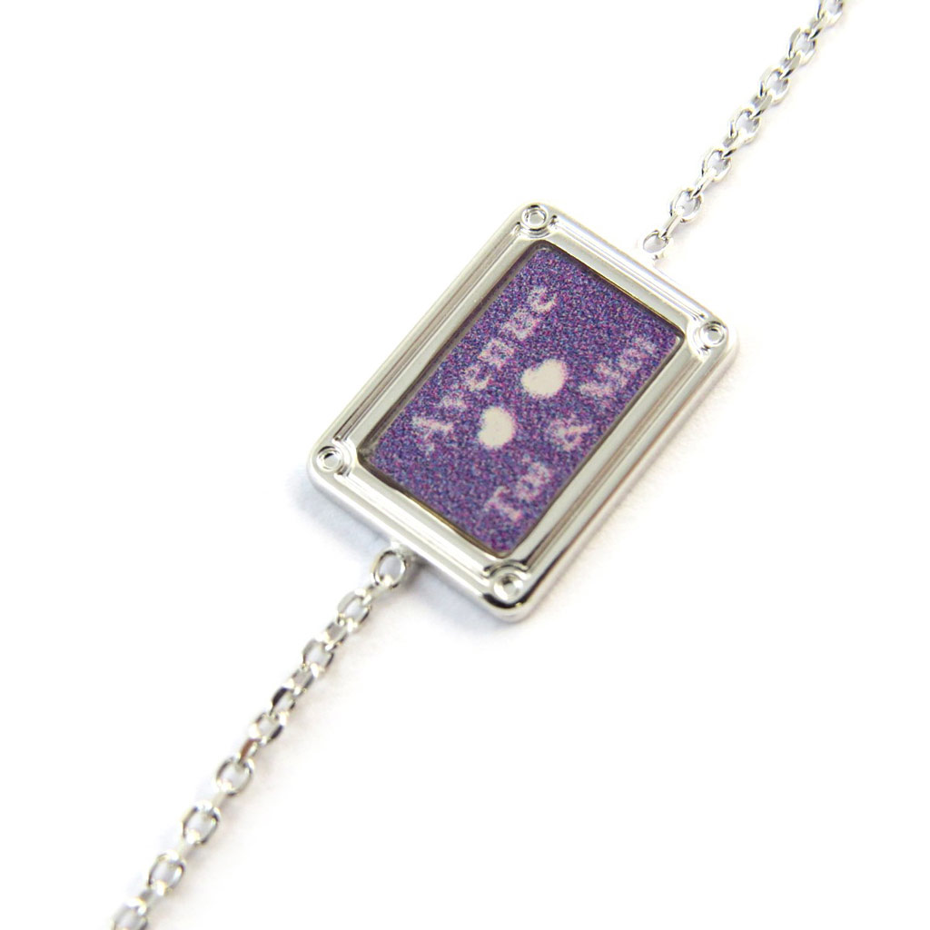 Bracelet argent \'Avenue Toi & Moi\' violet - [N3261]