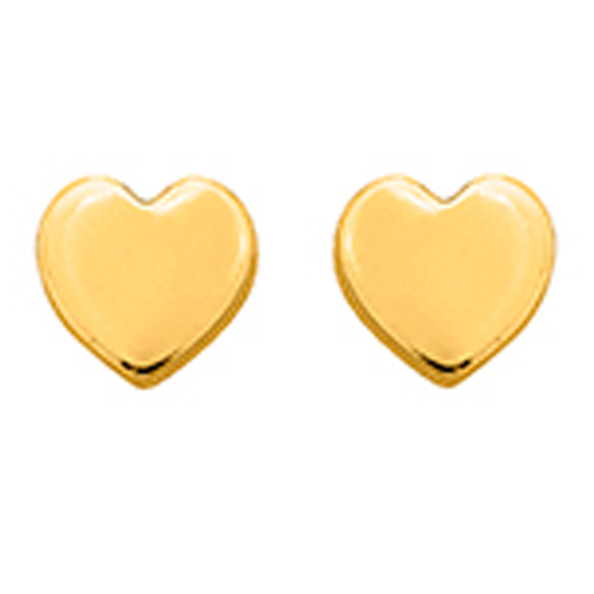 Boucles plaqué or \'Love\' - 5x5 mm - [P0614]
