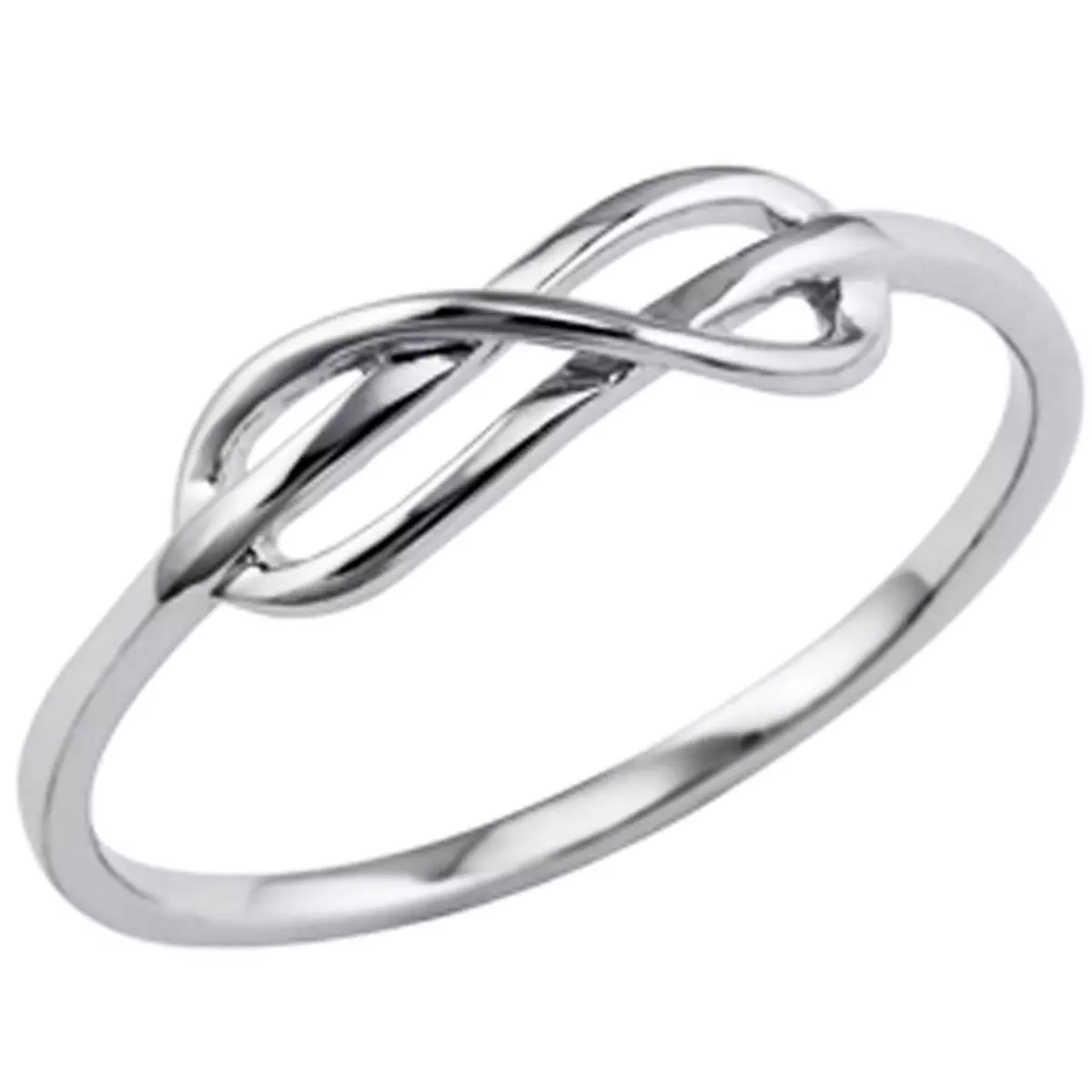 les trésors de lily Bague argent 'Infini' argenté (rhodié) [P0751]