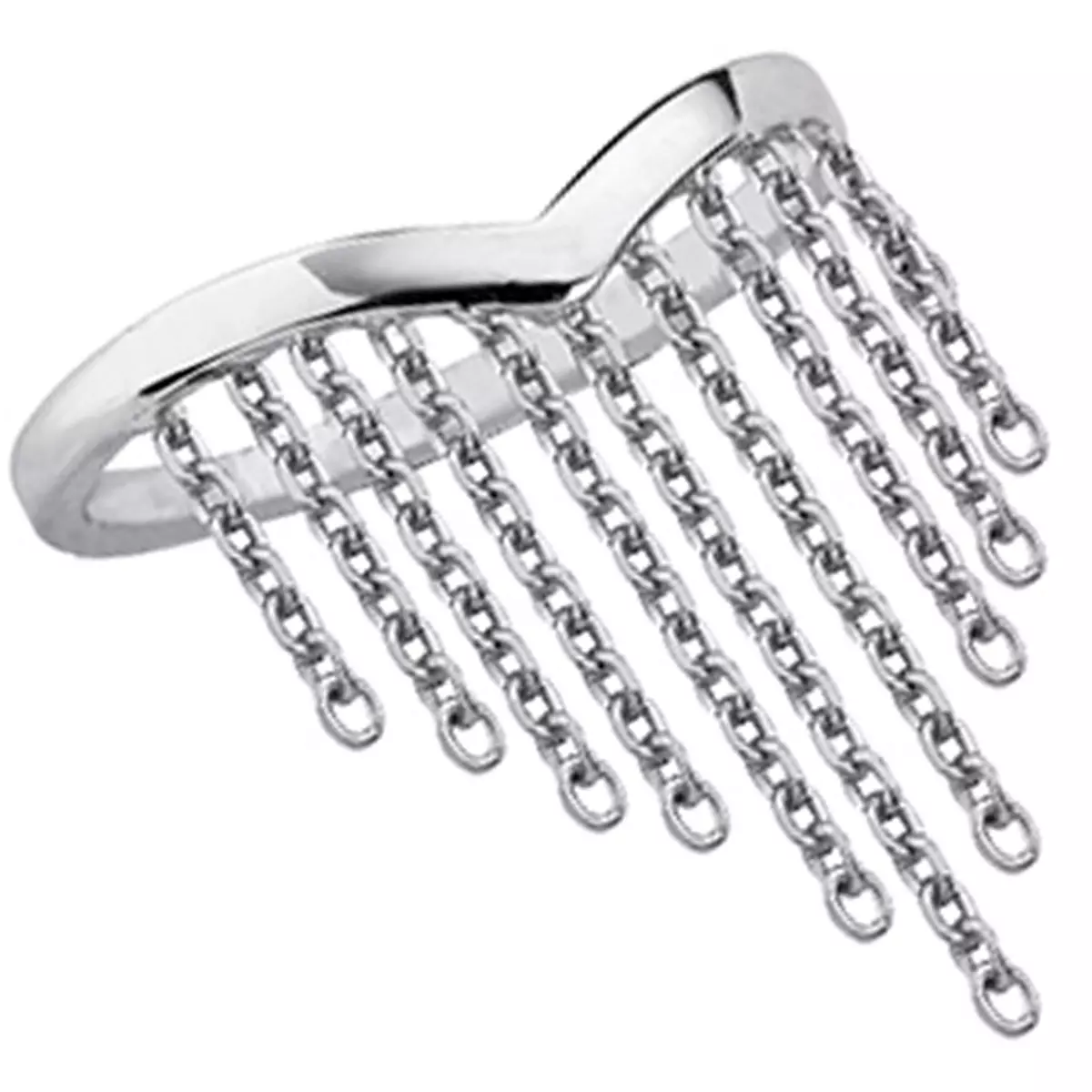 les trésors de lily Bague Argent 'Cléopatra' argenté (rhodié) [P0756]