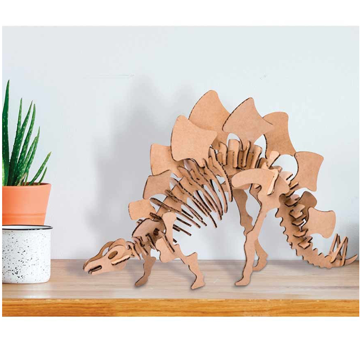 Figurine carton 3D \'Stegosaure\' - planches 30x305 cm - [Q9217]