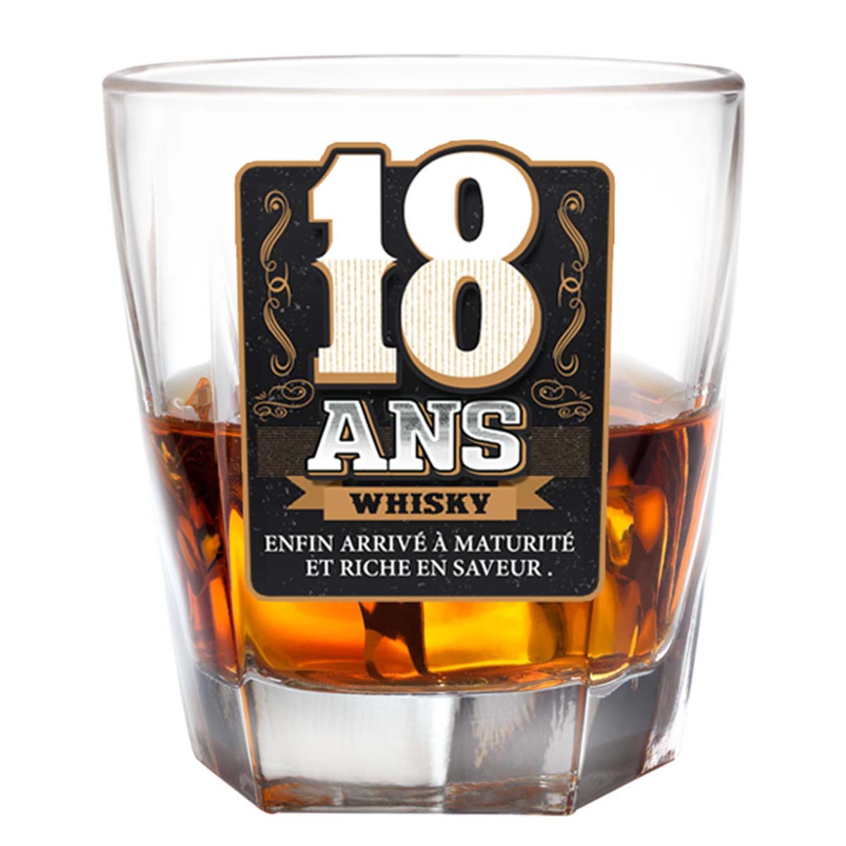 Verre à whisky \'18 ans\'  - [P2700]