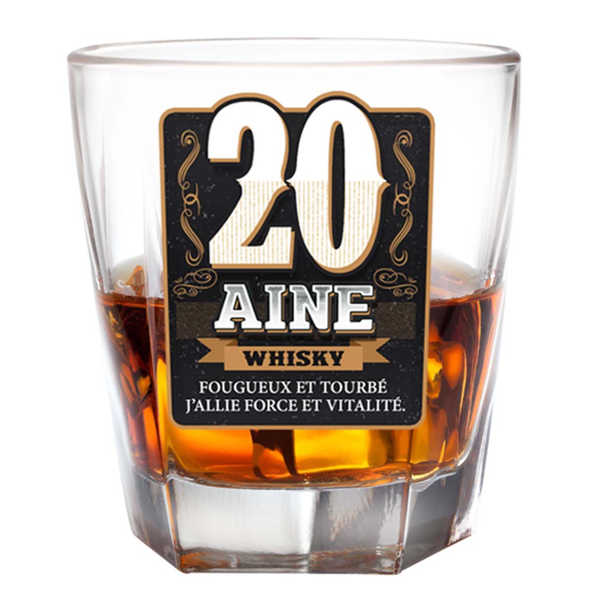Verre à whisky \'20 ans\'  - [P2701]