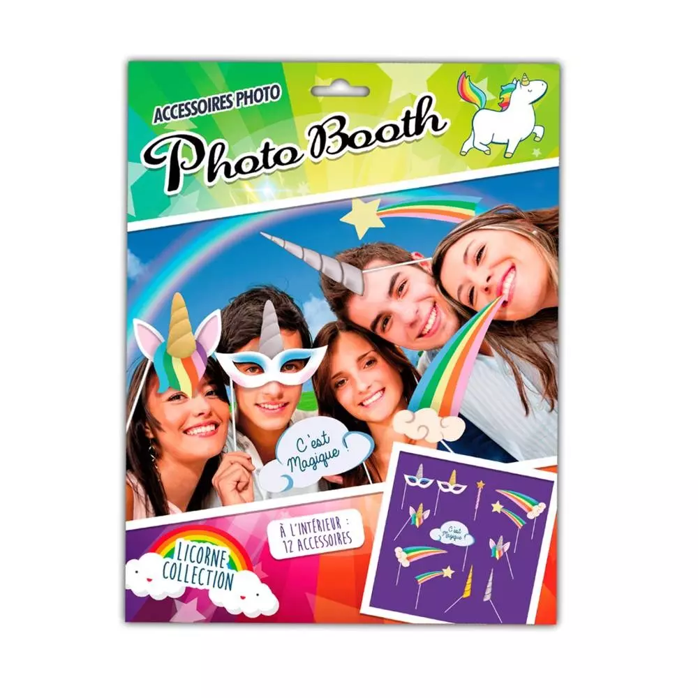les trésors de lily Accessoires photobooth 'Licorne My Unicorn' 12 pièces [Q3151]