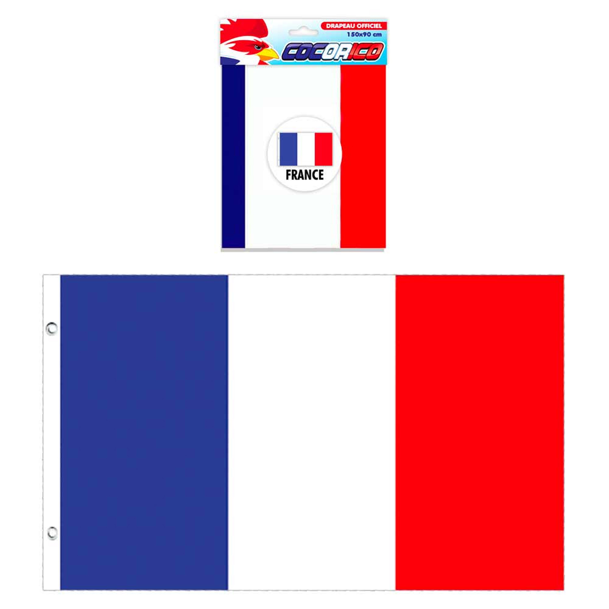 Drapeau \'France\' bleu blanc rouge - 87x147 cm - [N1498]