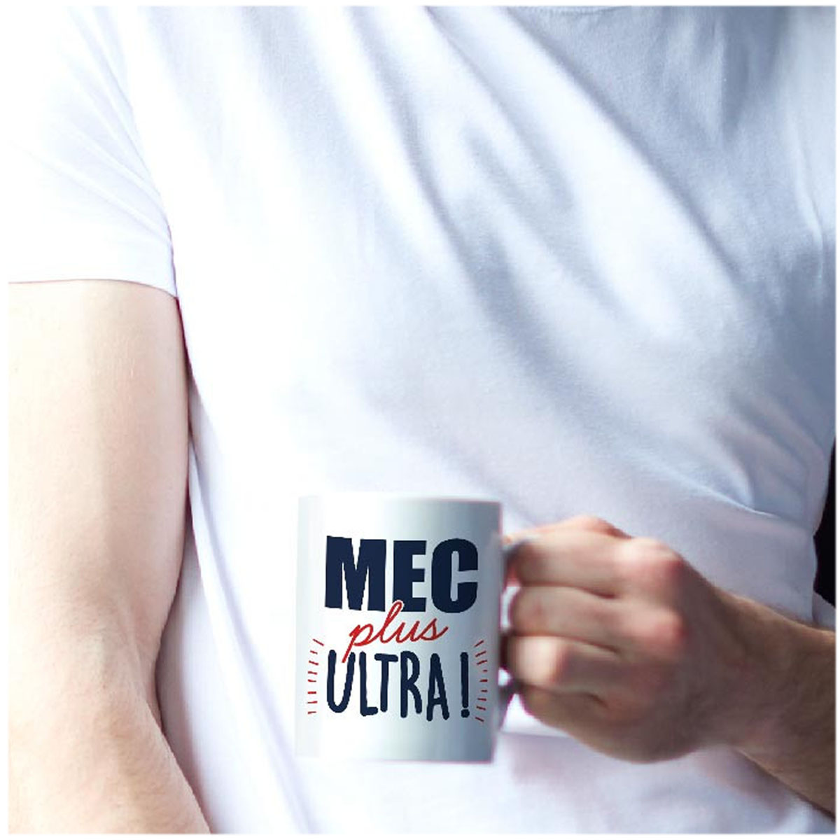 Mug céramique \'Mec plus Ultra !\' - 95x80 mm - [R5207]