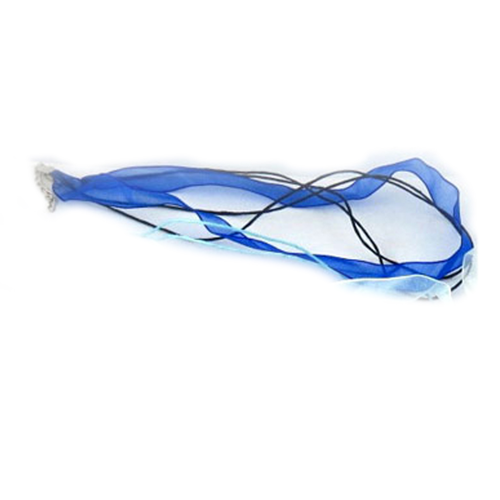 Cordon tulle \'Coloriage\' bleu saphir - 45 cm 12 mm - [R5317]