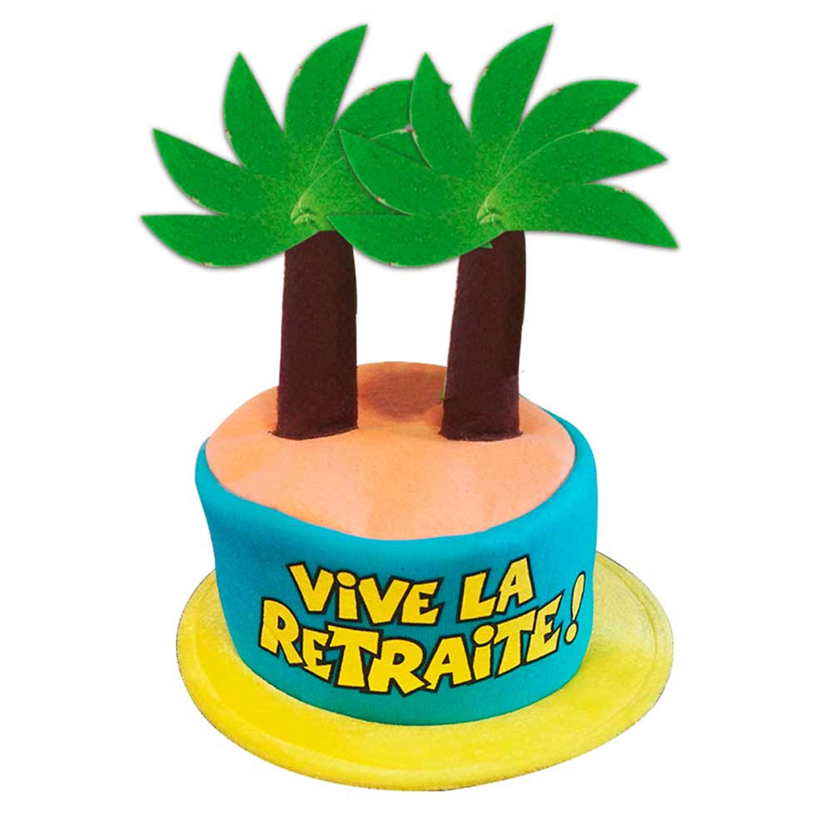 Chapeau d\'anniversaire \'Vive la Retraite !\' multicolore - [N4178]