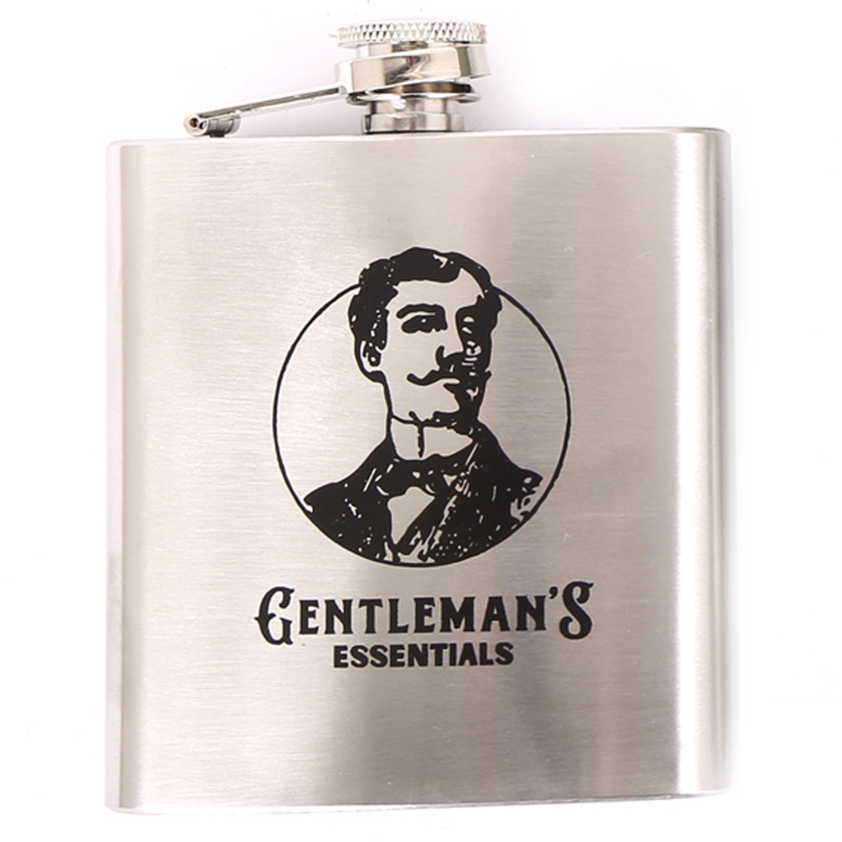 Flasque à alcool \'Gentleman\' chrome - 11x95 cm - [A3084]