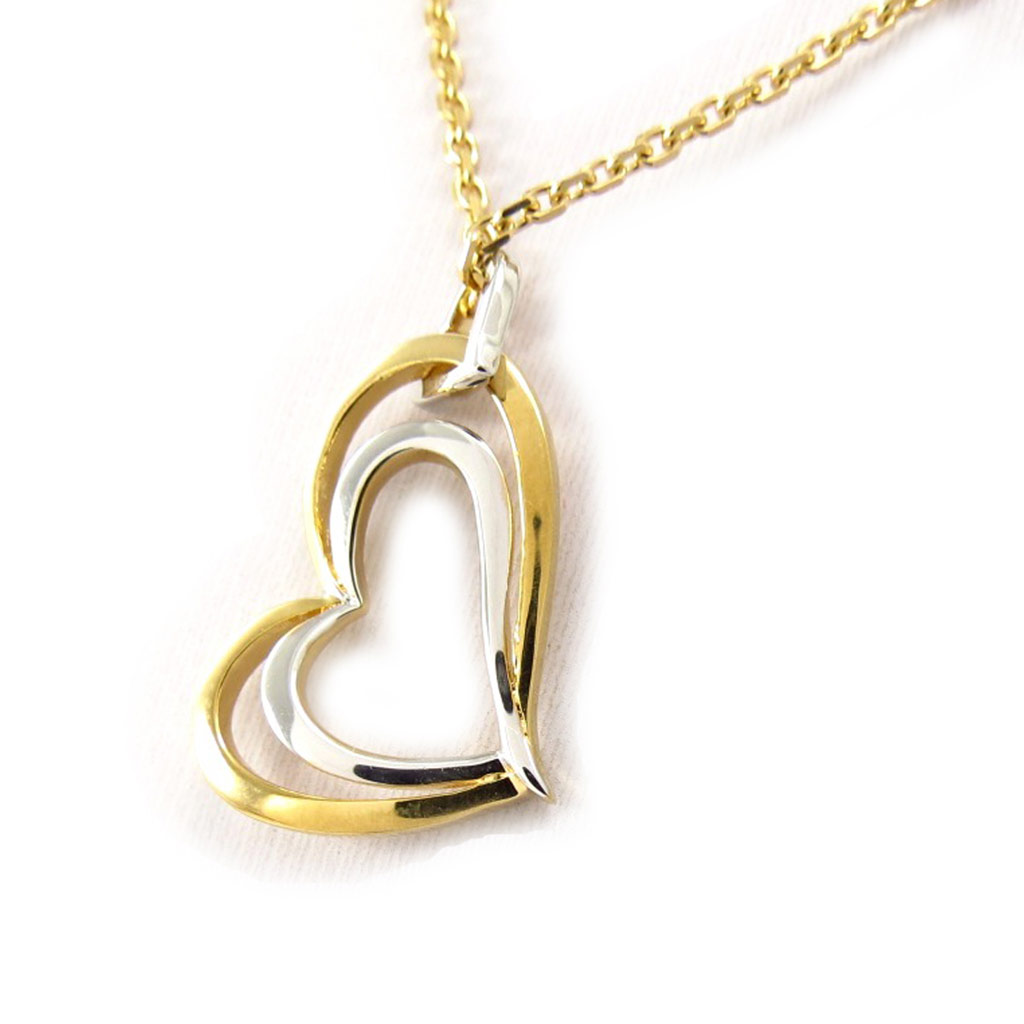 Collier Plaqué Or \'Love\' 2 tons - [K4525]