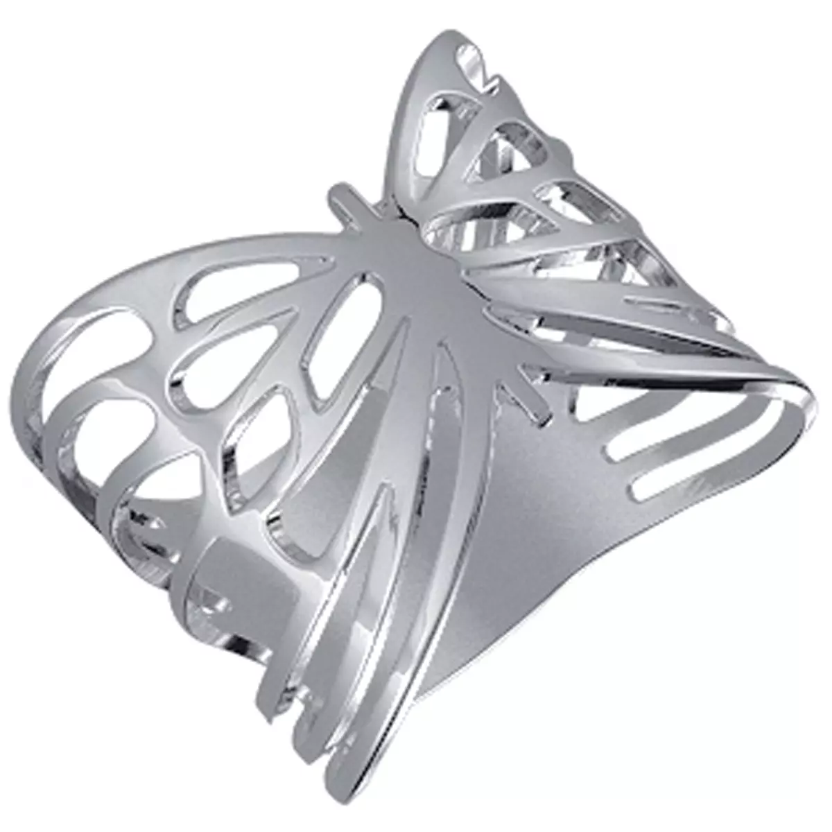 les trésors de lily Bague 'Papillon' plaqué argent 17 mm [L0624]