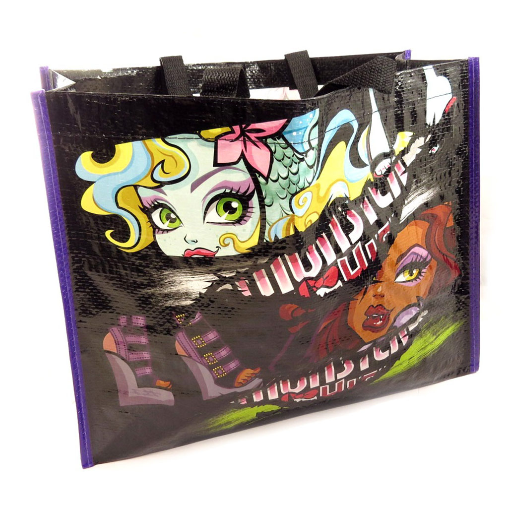 Sac shopping \'Monster High\' noir multicolore - 41x32x16 cm - [A3546]
