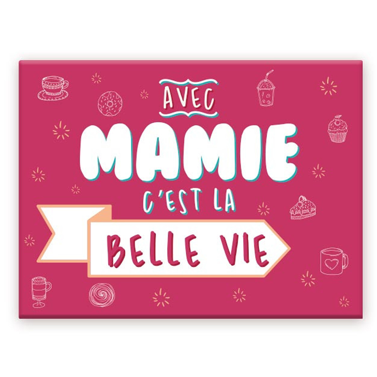 Magnet C ramique Mamie Rose avec Mamie C est La Belle Vie 8x6 Cm magnet-c-ramique-mamie-rose-avec-mamie-c-est-la-belle-vie-8x6-cm
