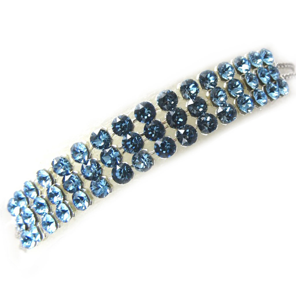 Bracelet Argent \'Sissi\' bleu ciel - [L9732]