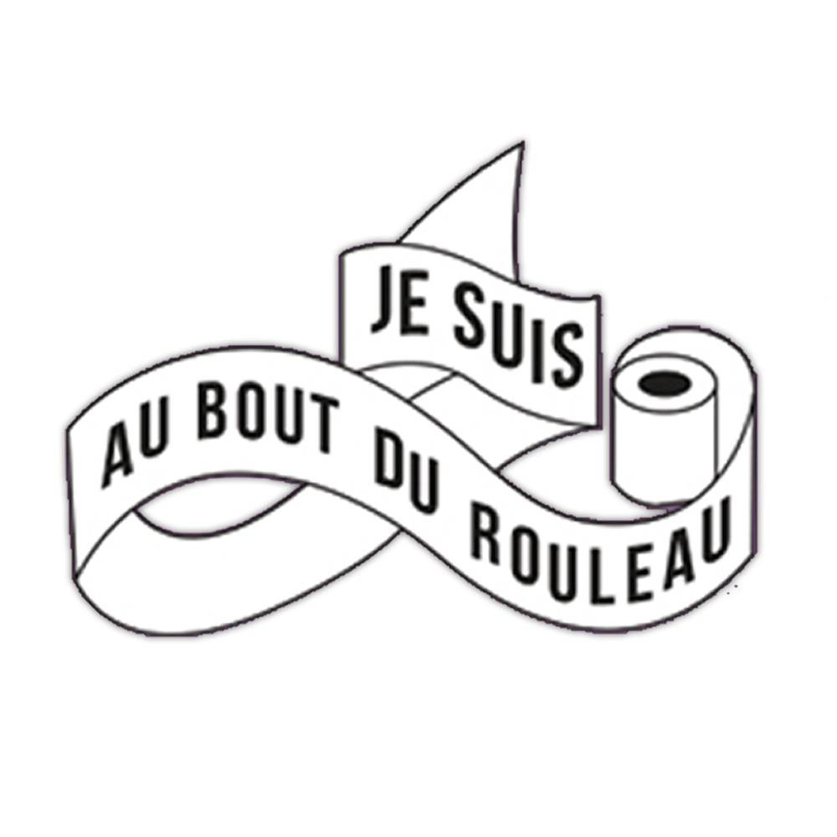 Planche de stickers \'Je suis au bout du rouleau\' - 20x70 cm - [P0376]