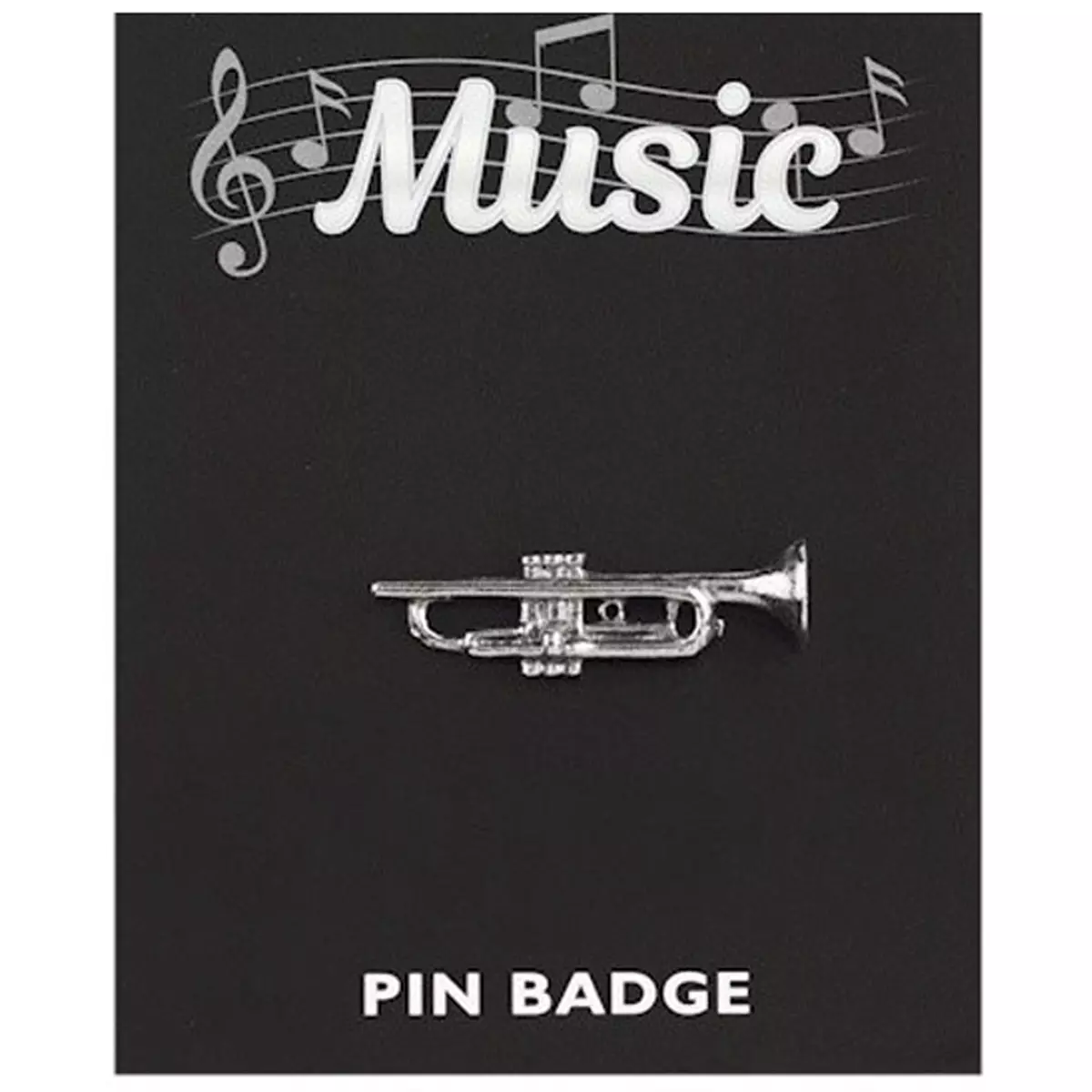 les trésors de lily Broche pin's 'Musique' argenté (trompette) 35x10 mm [Q3881]