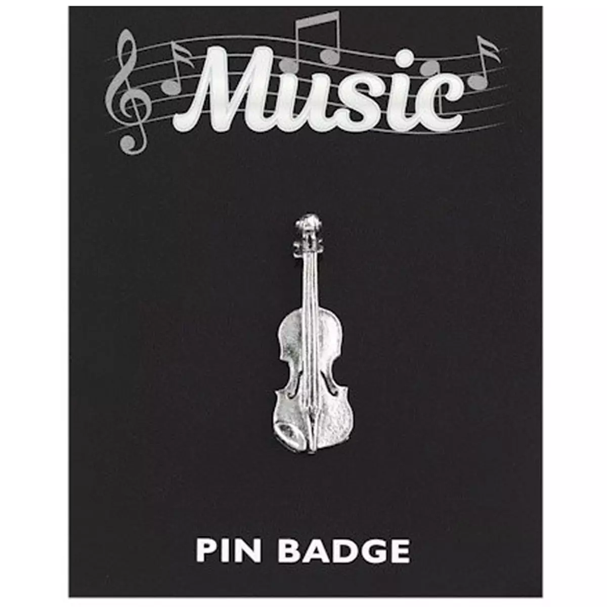 les trésors de lily Broche pin's 'Musique' argenté (violon) 35x10 mm [Q3884]