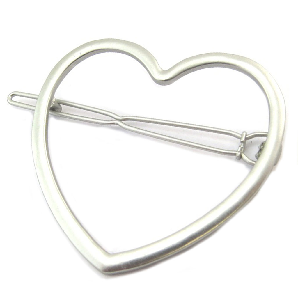 Barrette boule \'Love\' argenté - 55x45 cm - [P3818]