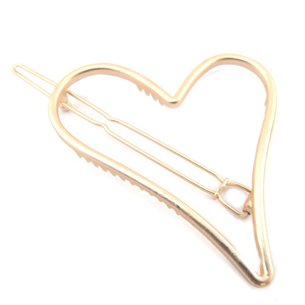 Barrette boule \'Love\' doré rosé (gold pink) - 75x5 cm - [P3852]