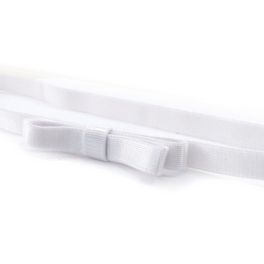 Bandeau souple \'Pureté\' blanc - 1 cm - [J0430]