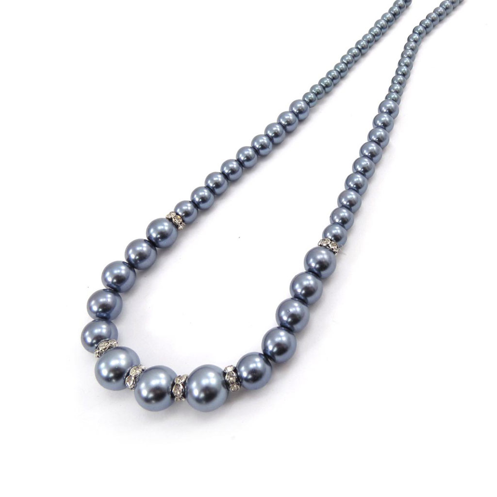 Collier \'Sissi\' gris  - [J7710]