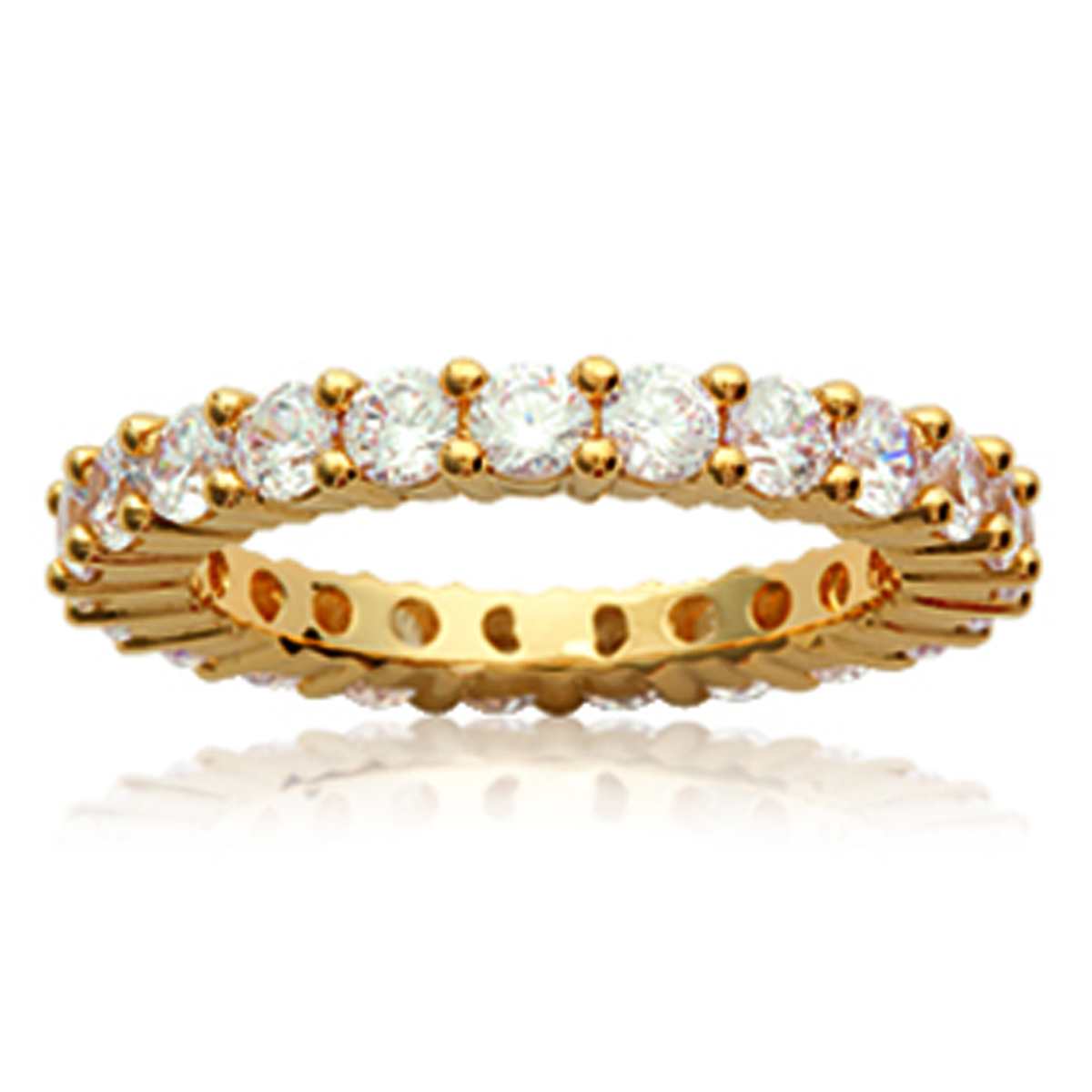 Alliance Plaqué Or \'Pour la Vie\' Blanc doré - 3 mm - [L0716]