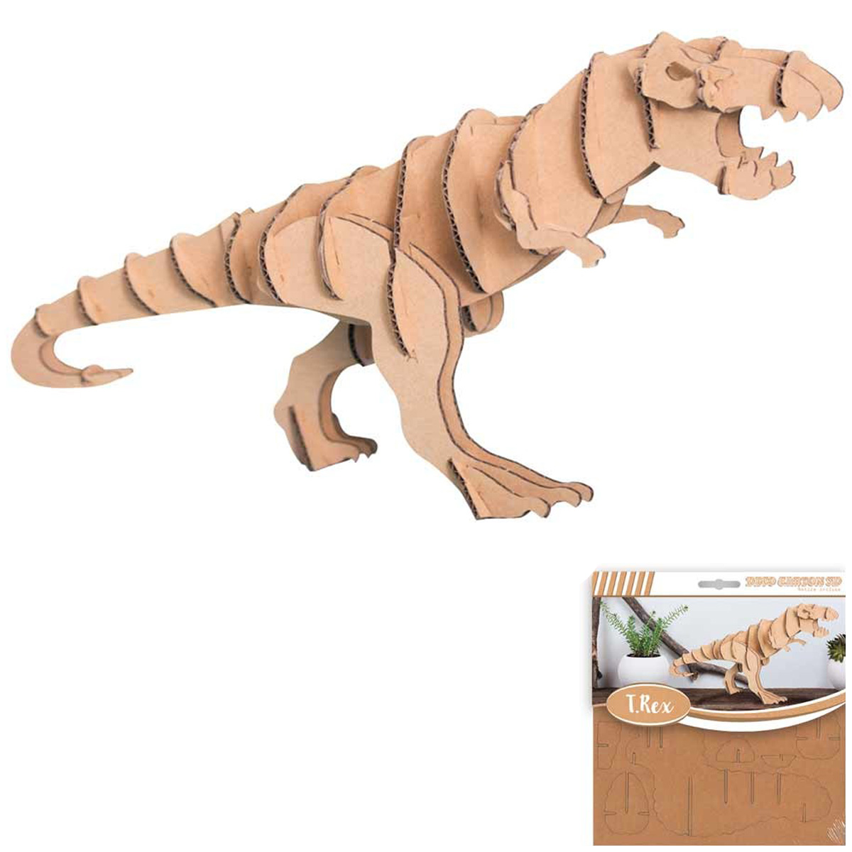 Figurine carton 3D \'Dinosaure\' - planches 165x175 cm - [Q4558]