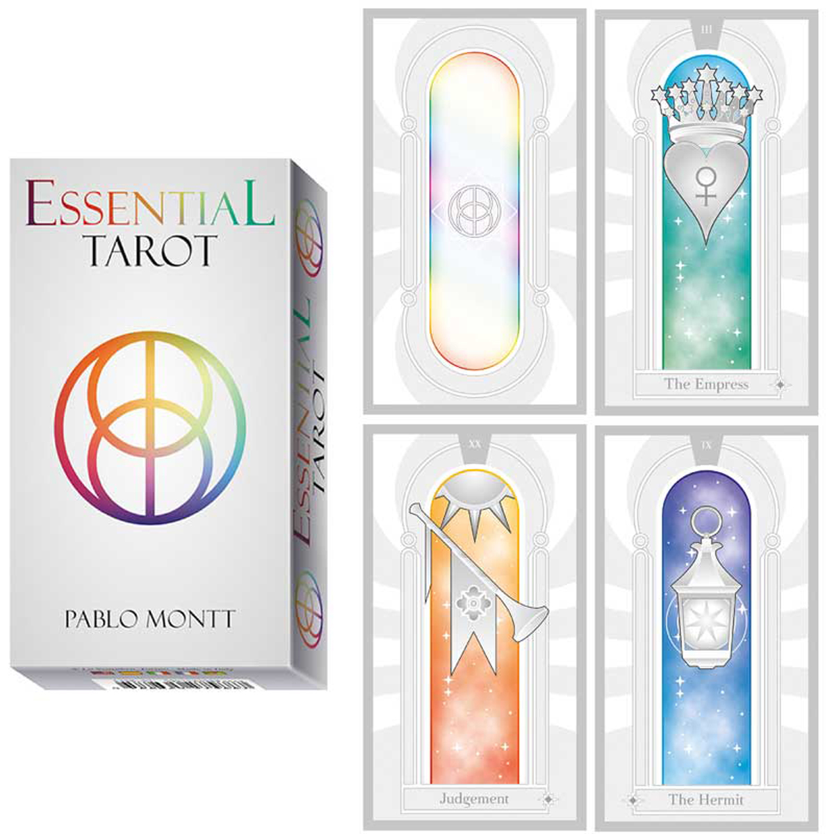Tarot Créateur \'Pablo Montt\' blanc - 12x7x3 cm - [A0202]