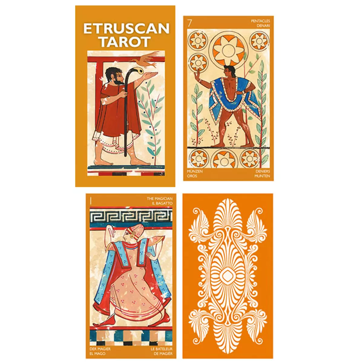 les trésors de lily Tarot Créateur 'Estrucan Tarot' roma collection 12x7x3 cm [A0952]