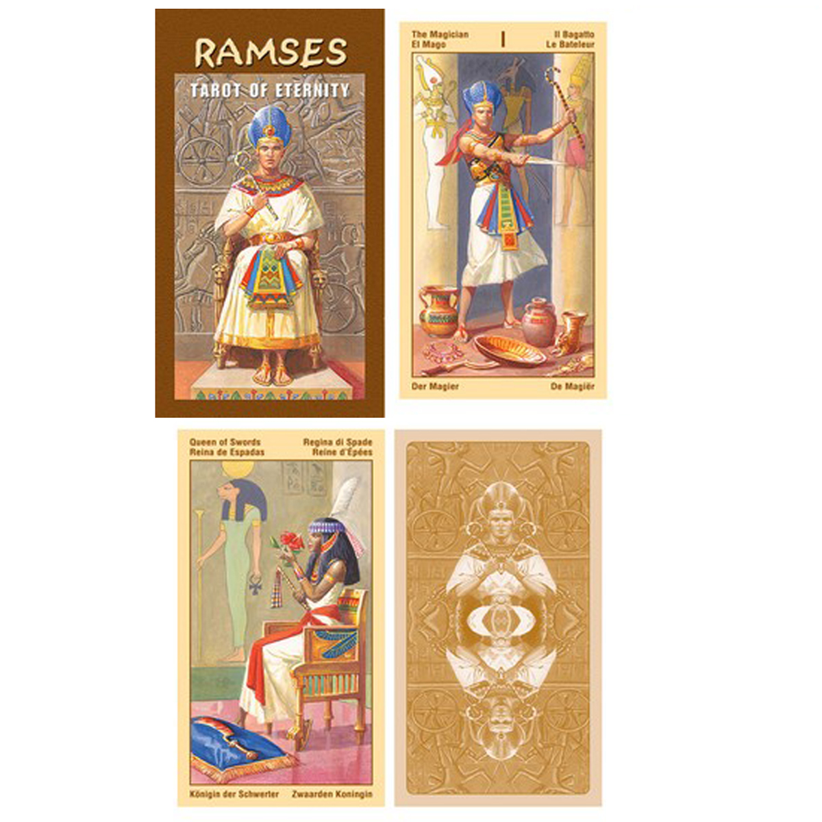 Tarot Créateur \'Ramses\' tarot of Eternity - 12x7x3 cm - [A0953]