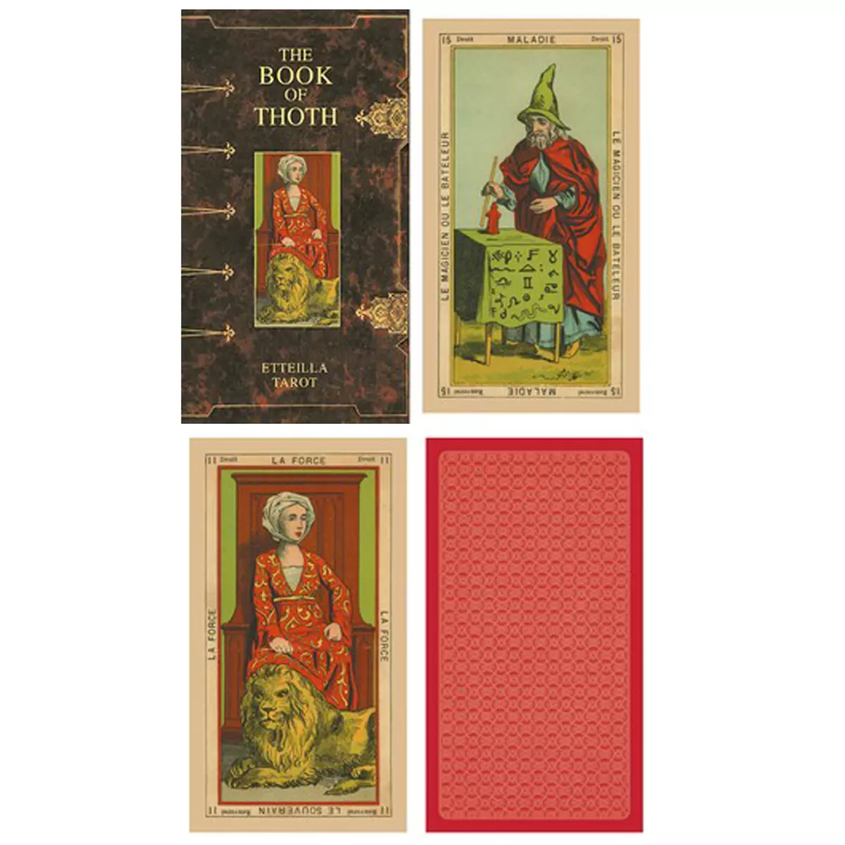 les trésors de lily Tarot Créateur 'Etteilla' le livre de Thoth 12x7x3 cm [A0954]