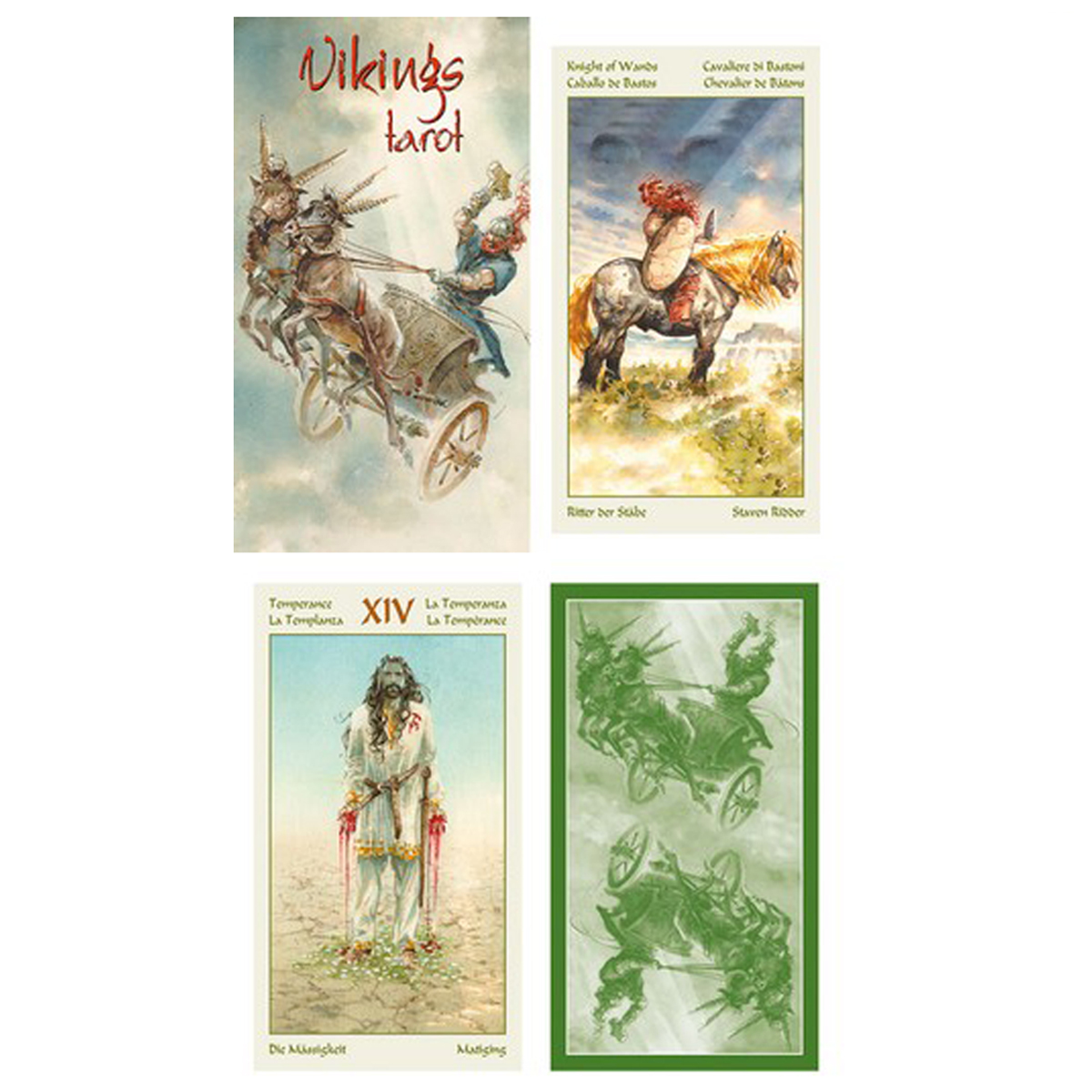 Tarot Créateur \'Vikings\' mythologie d\'un peuple guerrier - 12x7x3 cm - [A0955]