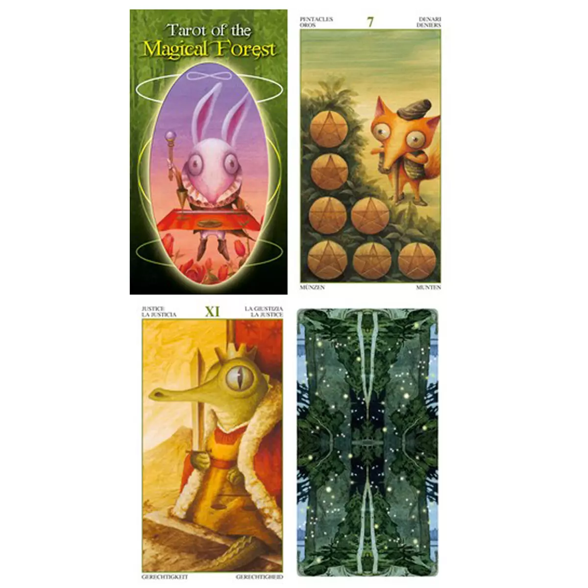 les trésors de lily Tarot Créateur 'Magical Forest' 12x7x3 cm [A1324]