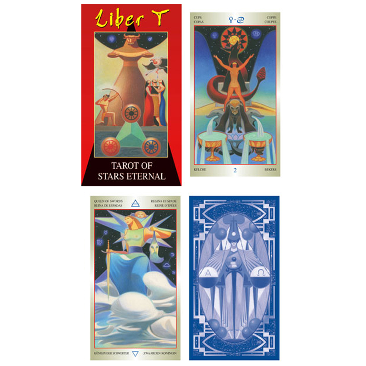 Tarot Créateur \'Tarot des Etoiles Eternelles\' - 12x7x3 cm - [A1337]