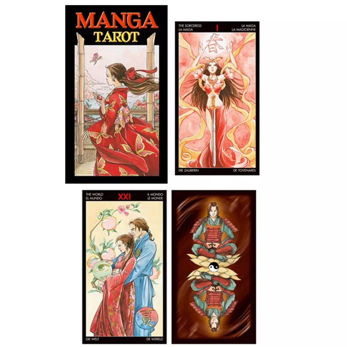 les trésors de lily Tarot Créateur 'Manga' 12x7x3 cm [A2123]